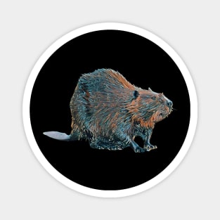 Beaver - Woodland Themed Kids Room, Funny Gifts For Forester, Cute Animals Magnet